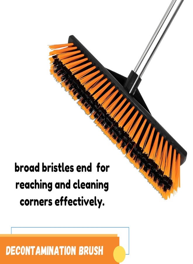 HOMSLECTO Heavy Duty Large Hard Floor Cleaning Brush With Durable PVC Bristles,54" Tough Stainless Steel Long Handle For Outdoor,Garage,Deck,Driveway,Patio,Walkway,Balcony,Industrial,Wet&Dry Use - Image 5